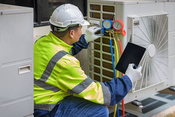 Professional Hvac technician working in Eastover, NC